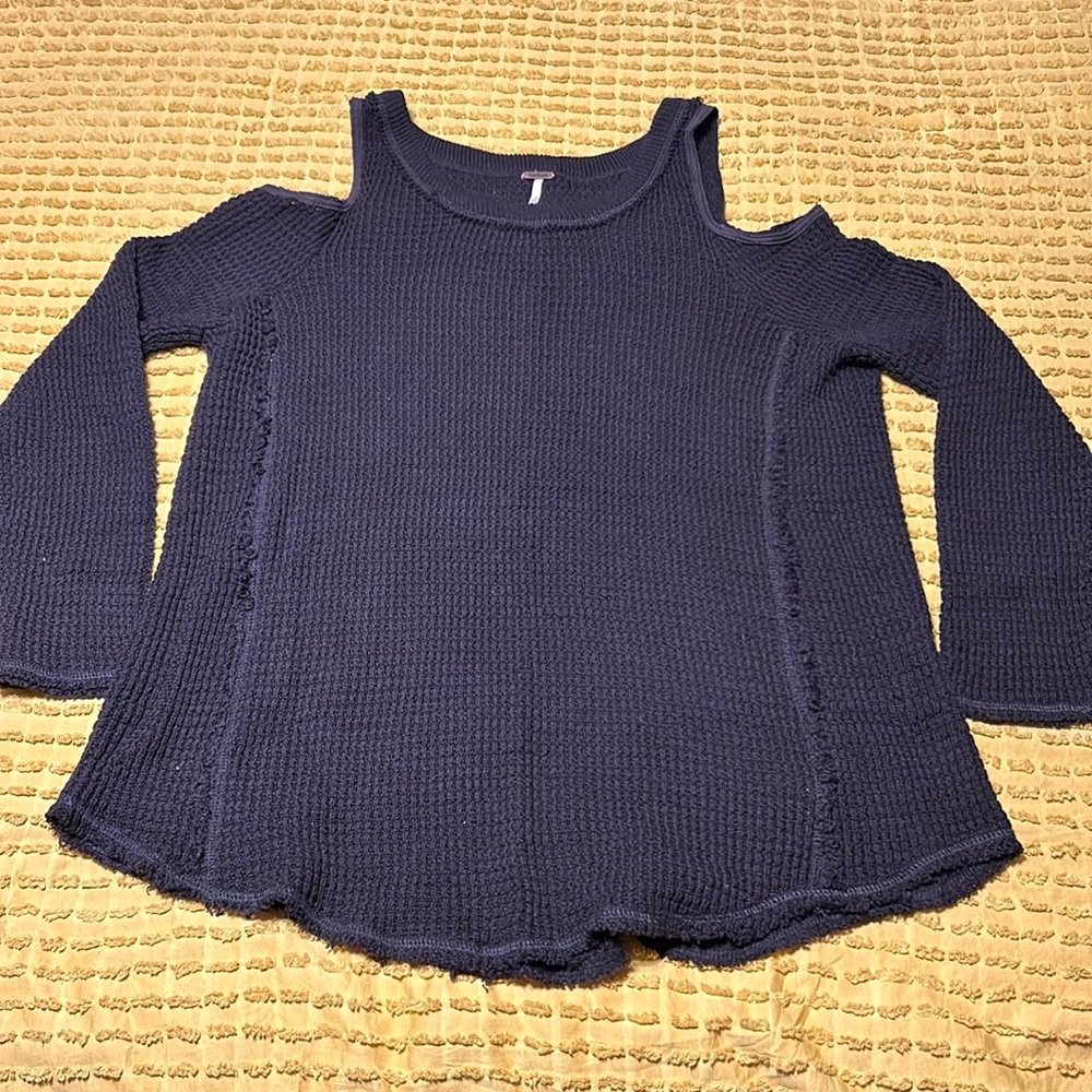 Free People Cold Shoulder Sweater